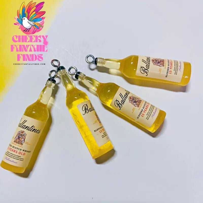 10Pcs Drink Alcohol Wine Bottle Charms for Pendant Jewelry Making Supplies Ornaments Keychain  Earrings DIY Findings Accessories - Cheeky Fantail Finds