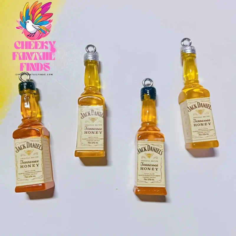 10Pcs Drink Alcohol Wine Bottle Charms for Pendant Jewelry Making Supplies Ornaments Keychain  Earrings DIY Findings Accessories - Cheeky Fantail Finds