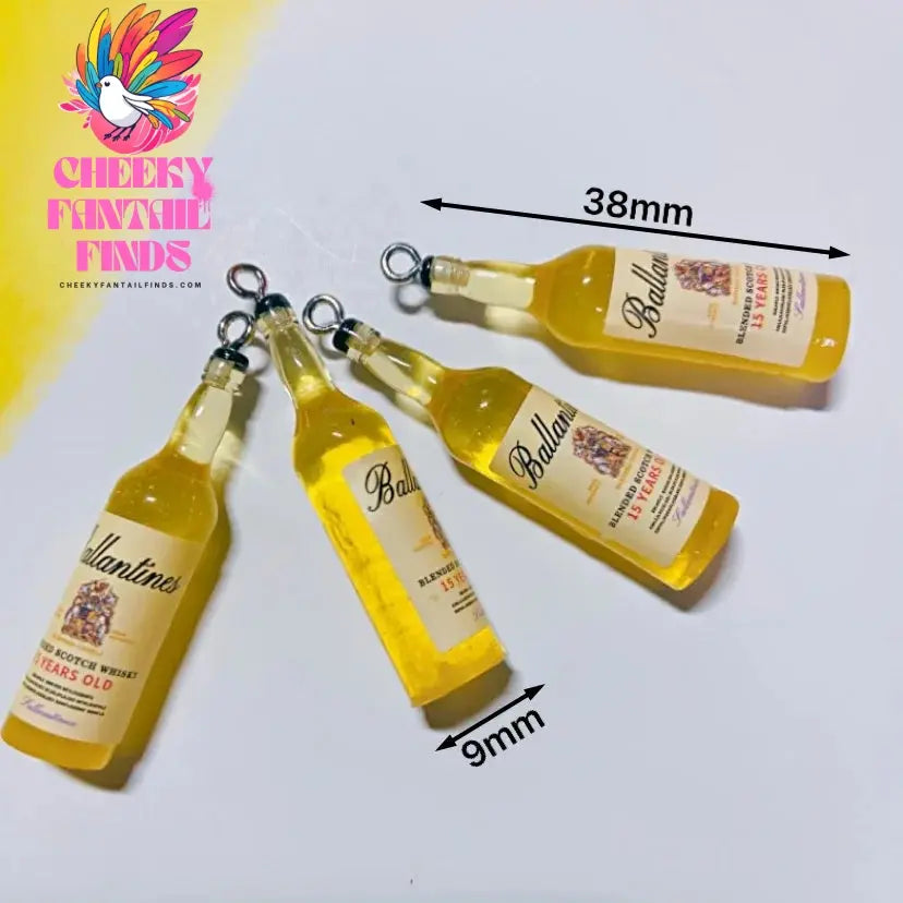 10Pcs Drink Alcohol Wine Bottle Charms for Pendant Jewelry Making Supplies Ornaments Keychain  Earrings DIY Findings Accessories - Cheeky Fantail Finds