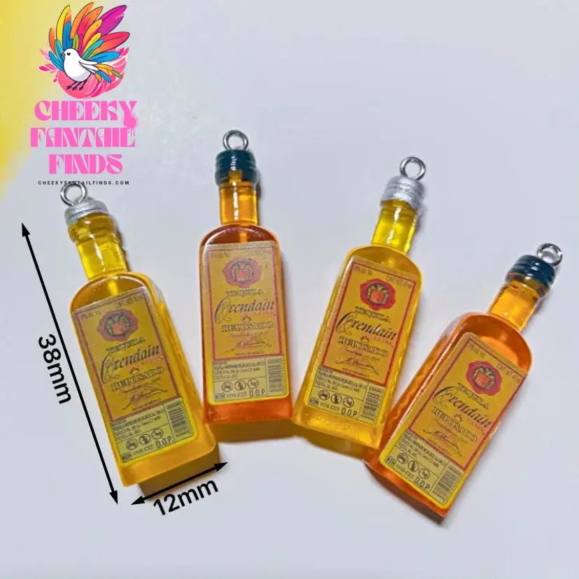 10Pcs Drink Alcohol Wine Bottle Charms for Pendant Jewelry Making Supplies Ornaments Keychain  Earrings DIY Findings Accessories - Cheeky Fantail Finds