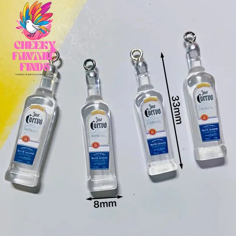 10Pcs Drink Alcohol Wine Bottle Charms for Pendant Jewelry Making Supplies Ornaments Keychain  Earrings DIY Findings Accessories - Cheeky Fantail Finds