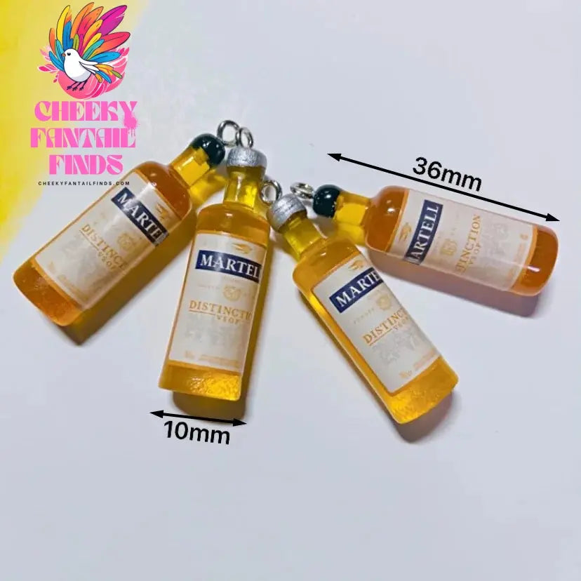 10Pcs Drink Alcohol Wine Bottle Charms for Pendant Jewelry Making Supplies Ornaments Keychain  Earrings DIY Findings Accessories - Cheeky Fantail Finds