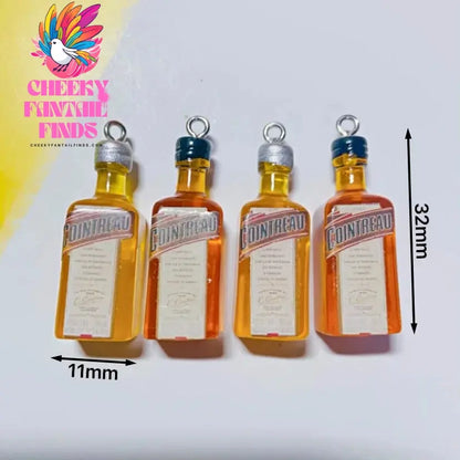 10Pcs Drink Alcohol Wine Bottle Charms for Pendant Jewelry Making Supplies Ornaments Keychain  Earrings DIY Findings Accessories - Cheeky Fantail Finds
