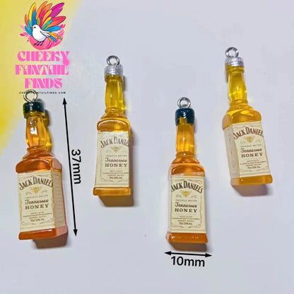 10Pcs Drink Alcohol Wine Bottle Charms for Pendant Jewelry Making Supplies Ornaments Keychain  Earrings DIY Findings Accessories - Cheeky Fantail Finds