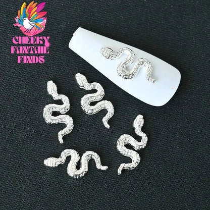 10Pcs/Lot Halloween Luxury Silver Cross Nail Art Charm Parts Punk Y2K Metal Style Jewelry Alloy Shinny Nail Diamond Decoration Cheeky Fantail Finds