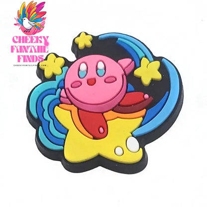 10Pcs Set Kirby's Dream Land Shoe Buckle DIY Sneakers Accessories Souvenir PVC Shoe Decorations Clogs Kids Gifts Cheeky Fantail Finds
