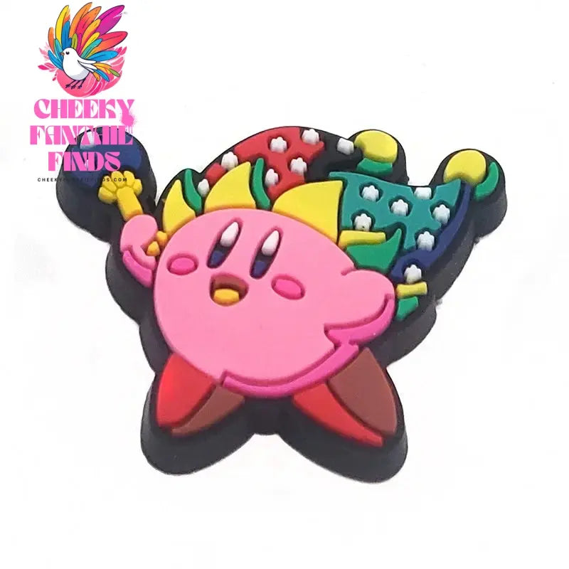 10Pcs Set Kirby's Dream Land Shoe Buckle DIY Sneakers Accessories Souvenir PVC Shoe Decorations Clogs Kids Gifts Cheeky Fantail Finds