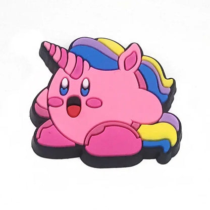 10Pcs Set Kirby's Dream Land Shoe Buckle DIY Sneakers Accessories Souvenir PVC Shoe Decorations Clogs Kids Gifts Cheeky Fantail Finds
