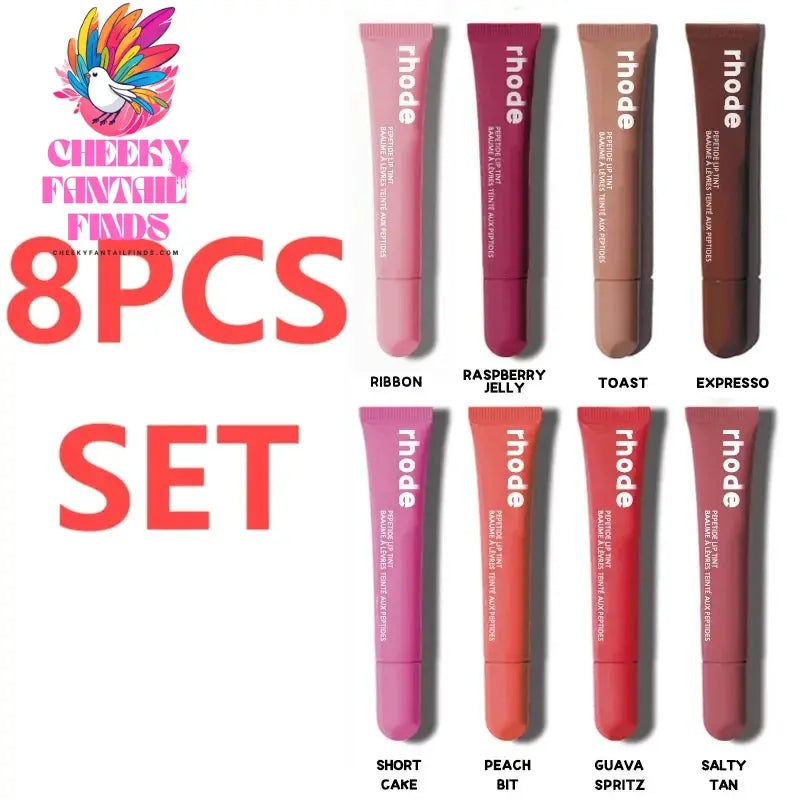 10ml 8 Colors Make Up Lip Gloss Rhode Toast Espresso Raspberry Jelly Ribbon Hailey Lipstick Shiny Glitter Liquid Lipstick Cheeky Fantail Finds