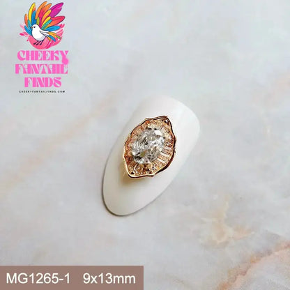 10pcs Festive Wedding Bride New Year Christmas Zircon Metal Nails Jewelry Decorations Nail Art Accessories Charms Parts Supplies Cheeky Fantail Finds