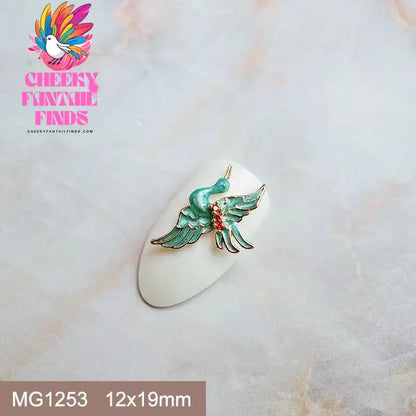 10pcs Festive Wedding Bride New Year Christmas Zircon Metal Nails Jewelry Decorations Nail Art Accessories Charms Parts Supplies Cheeky Fantail Finds