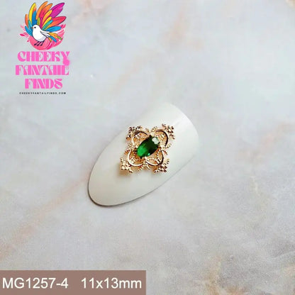 10pcs Festive Wedding Bride New Year Christmas Zircon Metal Nails Jewelry Decorations Nail Art Accessories Charms Parts Supplies Cheeky Fantail Finds