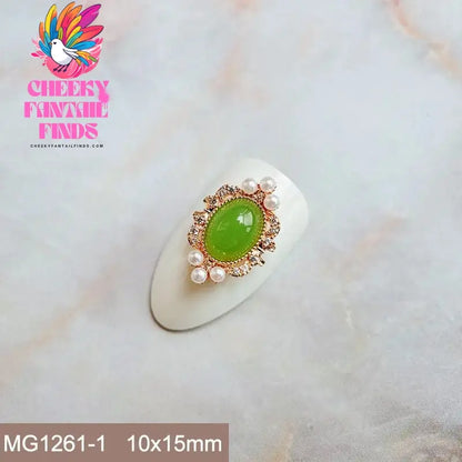 10pcs Festive Wedding Bride New Year Christmas Zircon Metal Nails Jewelry Decorations Nail Art Accessories Charms Parts Supplies Cheeky Fantail Finds