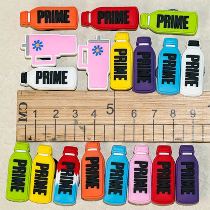 10pcs PVC Shoe Charms Bulk Clog Accessories Set Kawaii Kids Boys Girls Women Functional Drinks Shoe Decorations for Sandals - Cheeky Fantail Finds