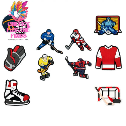 10pcs Sport Shoe Charms Basketball Football Swimming Tennis  Shoe Decorations Pins for Men Women Kids Shoe Ornament Accessories - Cheeky Fantail Finds
