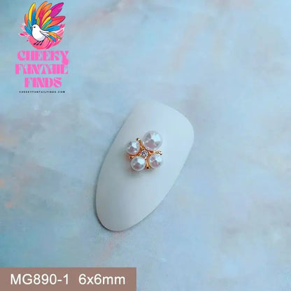 10pcs/lot Luxury Unicorn Heart Love Zircon Crystals Metal Nails Jewelry Decorations Nail Art Accessories Charms Parts Supplies Cheeky Fantail Finds