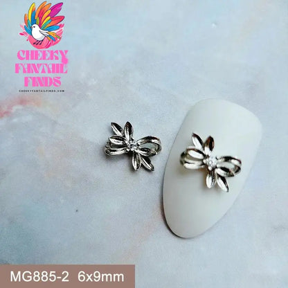 10pcs/lot Luxury Unicorn Heart Love Zircon Crystals Metal Nails Jewelry Decorations Nail Art Accessories Charms Parts Supplies Cheeky Fantail Finds