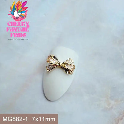 10pcs/lot Luxury Unicorn Heart Love Zircon Crystals Metal Nails Jewelry Decorations Nail Art Accessories Charms Parts Supplies Cheeky Fantail Finds
