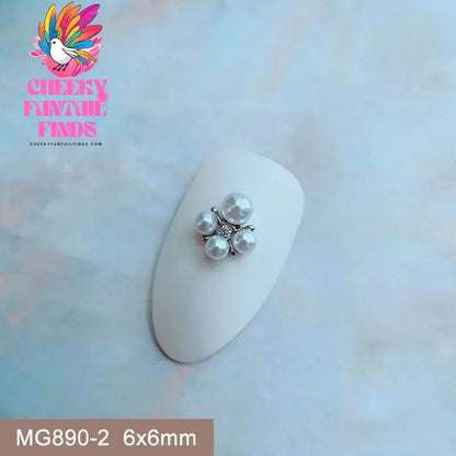 10pcs/lot Luxury Unicorn Heart Love Zircon Crystals Metal Nails Jewelry Decorations Nail Art Accessories Charms Parts Supplies Cheeky Fantail Finds