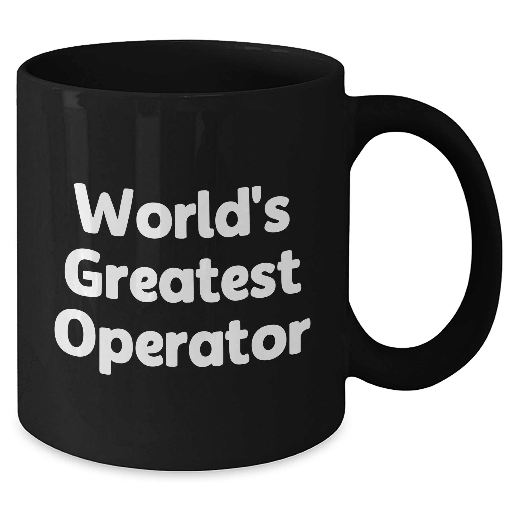 Funny World's Greatest Operator Gifts from Dad, Black Coffee Mug for Operator on Father's Day, Unique Operator Gifts - Additional