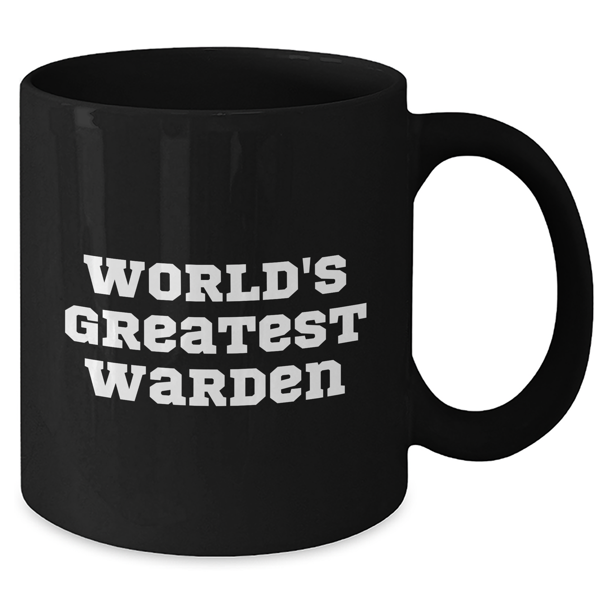 World's Greatest Warden Funny Black Coffee Mug, Gifts from Men to Warden, Unique Father's Day Unique Gifts - Additional
