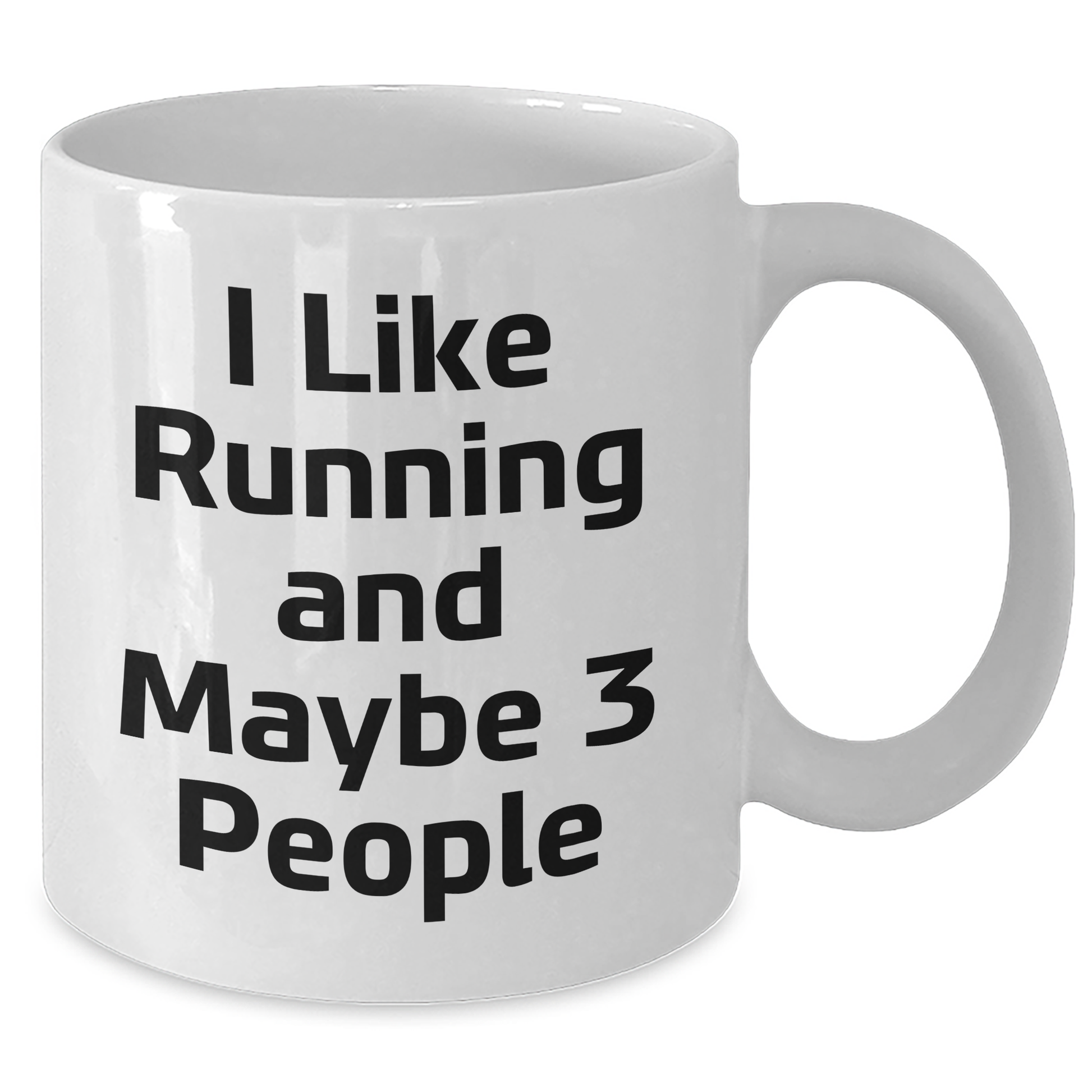 Funny Running Quote White Coffee Mug, Gifts from Friends and Family for Running Enthusiasts, Graduation Unique Gifts, 11oz or 15oz Capacity, Ceramic Material, Microwave and Dishwasher Safe - Additional