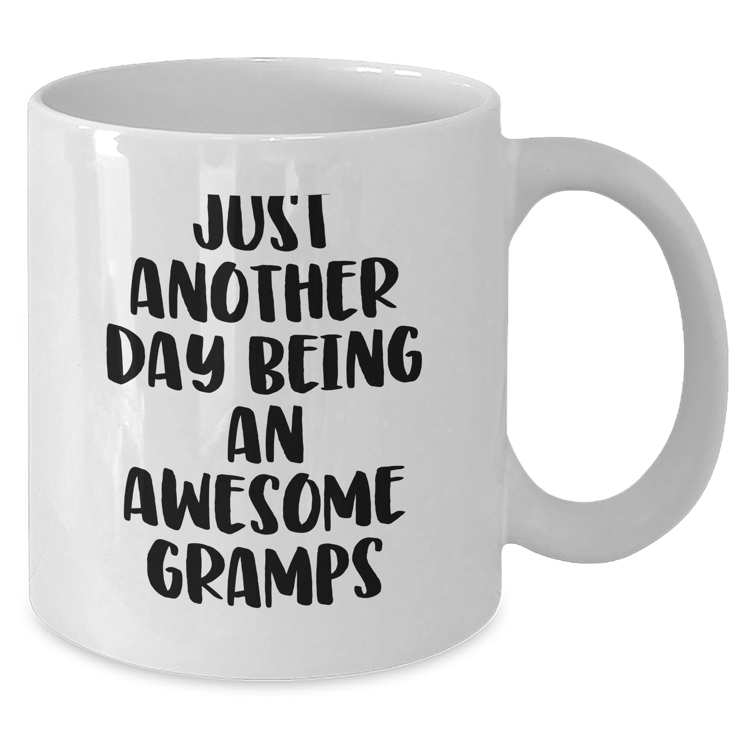 Funny White Coffee Mugs Gifts for Gramps, Just Another Day Being An Awesome Gramps, Graduation Unique Gifts from Men to Gramps - Additional