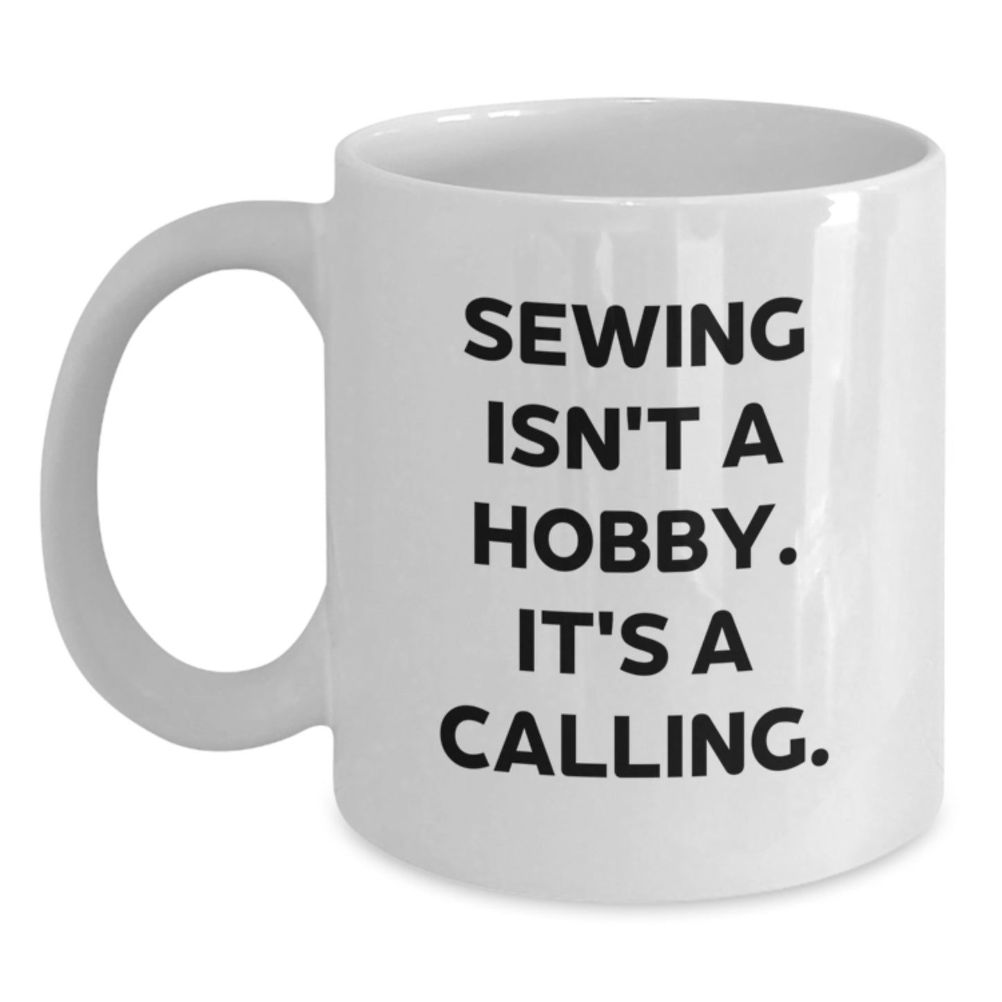 Sewing Inspiration Gifts for Her, Funny White Coffee Mug for Sewing Enthusiasts, Gifts from Family, Unique Graduation Celebrations - Main