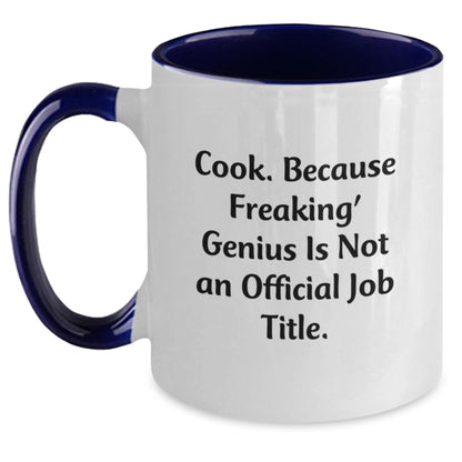 Funny Graduation Gifts for Cooks from Men - Two Tone Coffee Mug with Inspirational Quote - Main