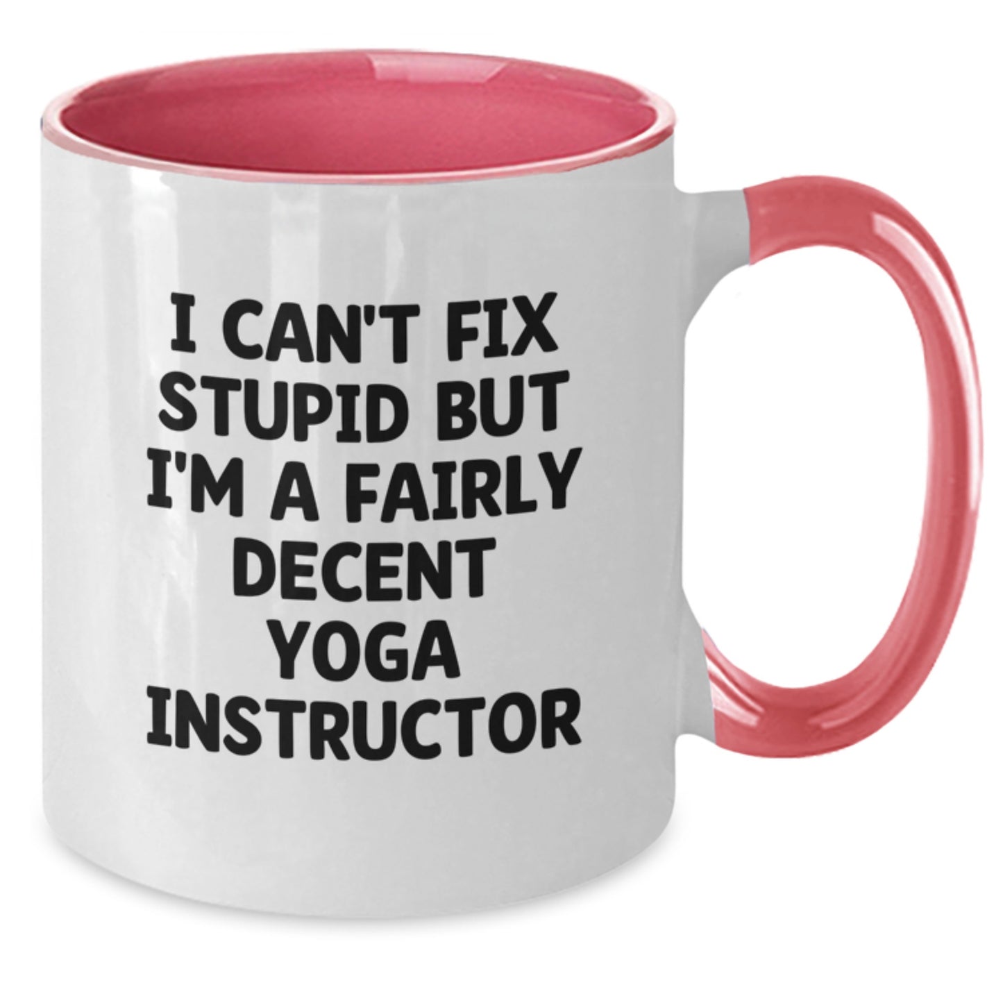 Gifts from Friends for Yoga Instructor Funny Quotes Two Tone Coffee Mug, Graduation Unique Gifts for Men, Women, Family, and Coworkers - Additional