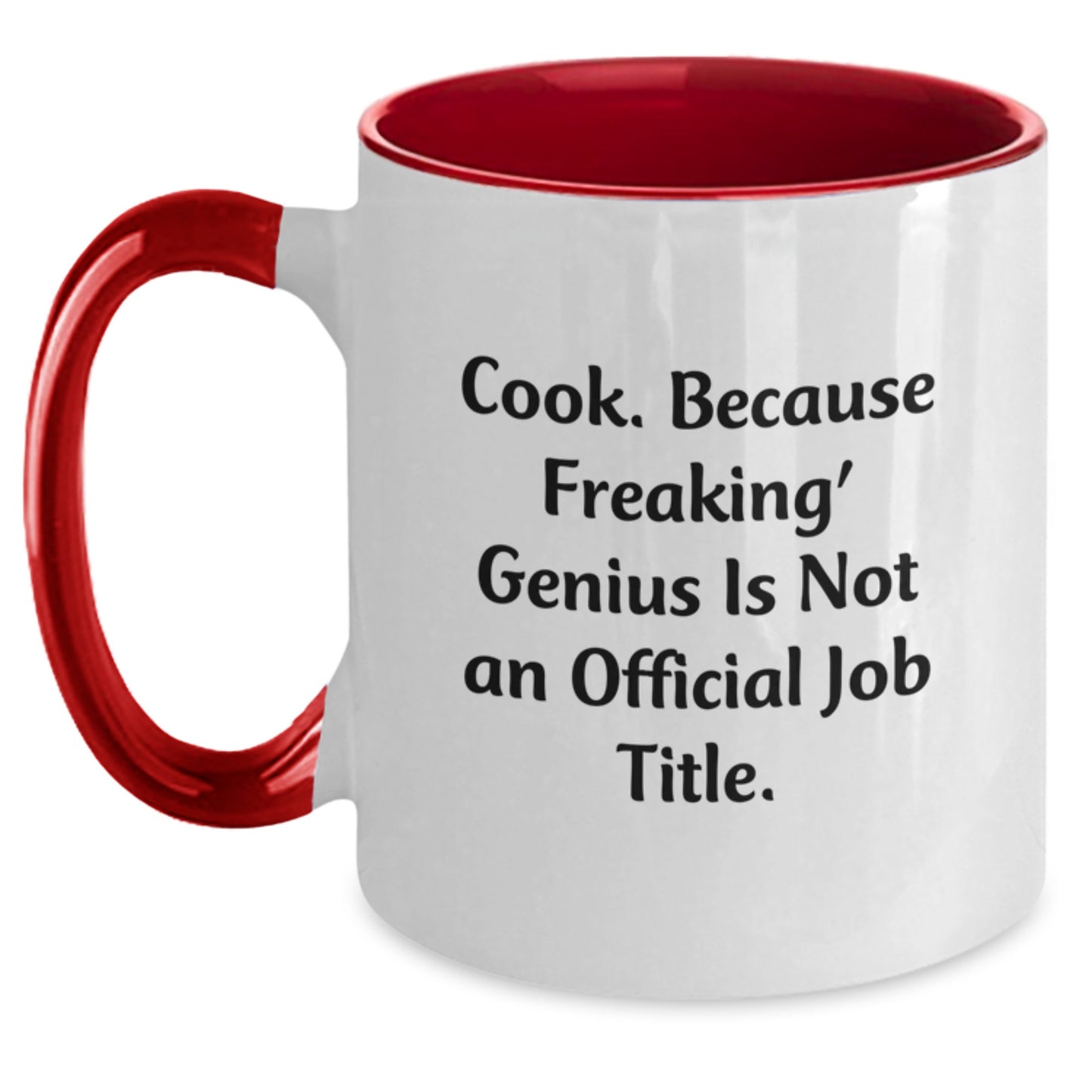 Funny Graduation Gifts for Cooks from Men - Two Tone Coffee Mug with Inspirational Quote - Main