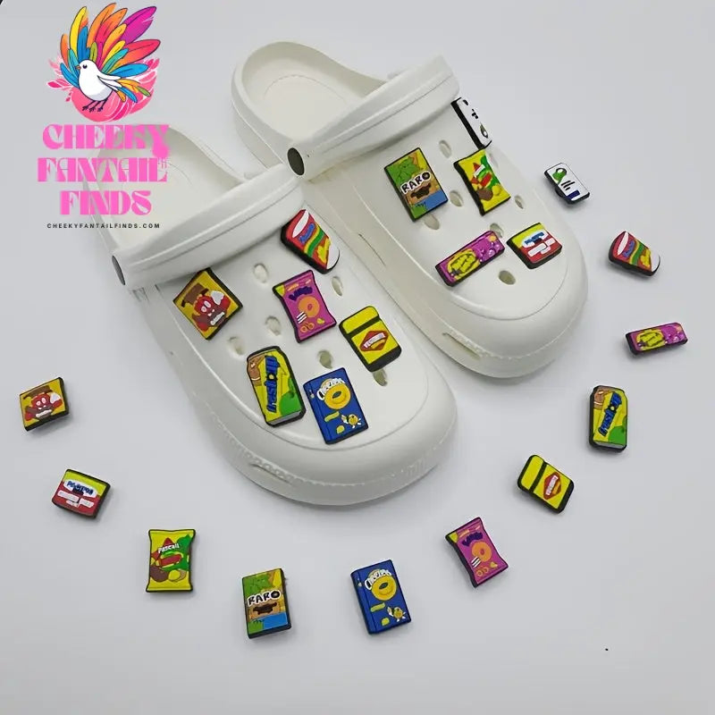 11pcs Vibrant Mexican Food-Themed Cartoon Shoe Charms - DIY Removable PVC Accessories for Clogs & Sandals, Ideal Christmas Gift, Shoe Accessories, Series Cheeky Fantail Finds