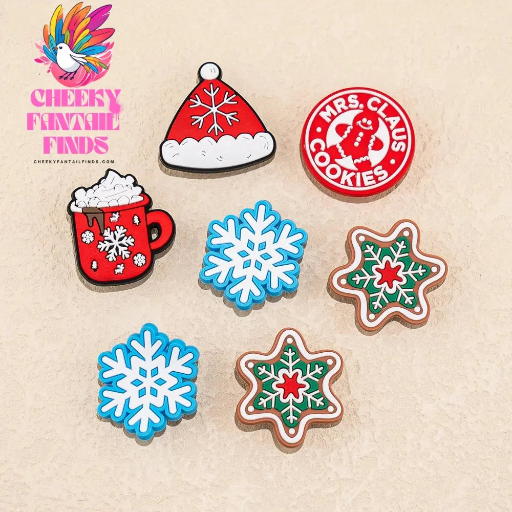 12/20/50pcs Christmas Shoe Charms Shoe Decorations Pins for Women Kids Men Boys Girls Xmas Favor Gift Garden Sandal Accessories - Cheeky Fantail Finds