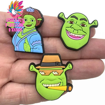 14Pcs-10pcs/set Imitation Shoe Charms PVC Cartoon Clogs Sandals Garden Shoe Accessories Funny for Boy Party Gift Cheeky Fantail Finds