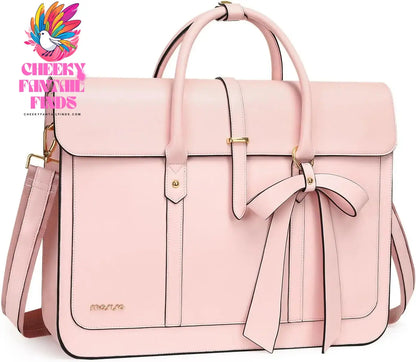 15 15.6 16 inch Laptop Bag for Women MacBook Air Pro M3 M2 M1 HP Dell Asus Notebook PU Leather Computer Shoulder Bag Backpack Cheeky Fantail Finds