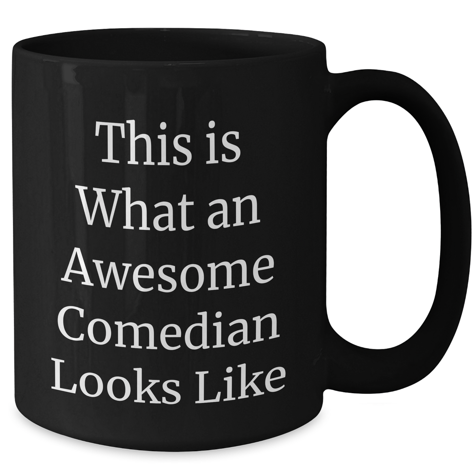 Funny Comedian Gifts from Friends, Unique Black Coffee Mug for Comedian, Graduation Unique Gift for Comedian, This Is What An Awesome Comedian Looks Like - Additional