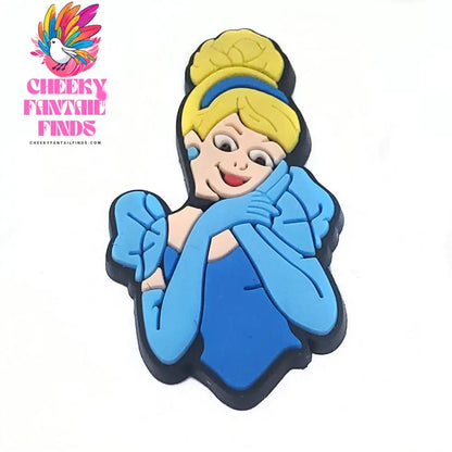 15Pcs Set Princess PVC Sandals Shoe Accessories Charms Decoration Buckle Cute Ornament DIY Wristbands Charms Cheeky Fantail Finds