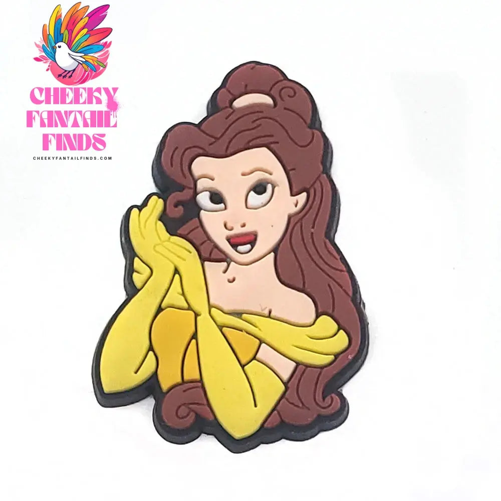 15Pcs Set Princess PVC Sandals Shoe Accessories Charms Decoration Buckle Cute Ornament DIY Wristbands Charms Cheeky Fantail Finds