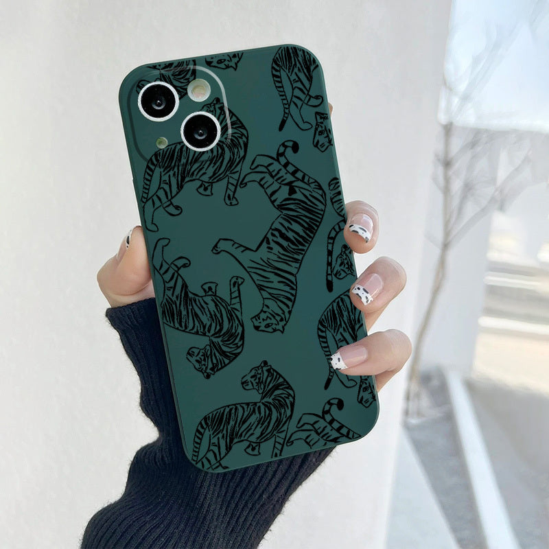 Tiger Graphic Silicone Phone Case For IPhone 14, 13, 12, 11 Pro Max, XS Max, X, XR, 8, 7, 6, 6S Mini, Plus, 2022 SE, Gift For Birthday, Girlfriend, Boyfriend, Friend