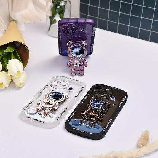 Galactic Astronaut Graphic Phone Case - Durable Protection, Vibrant Print - Festive Gift for IPhone 14, 13, 12, 11, X, XR, XS, 8, 7, Mini, Plus, Pro Max, SE - Perfect Easter, Christmas, Halloween Surprise for Her, Him, Friend