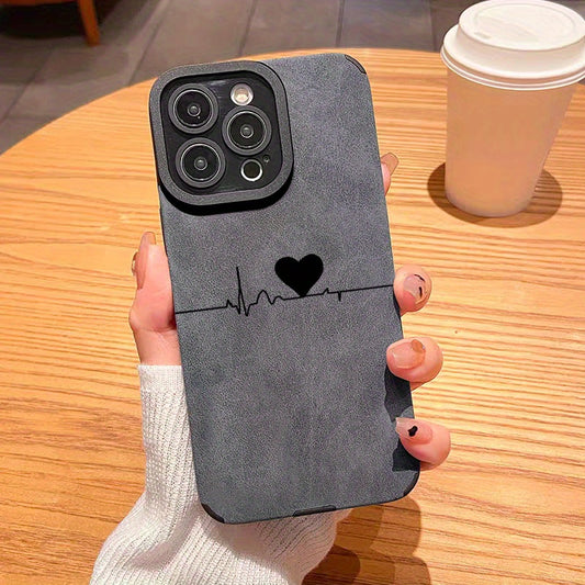 Luxury Shockproof Heart Pattern Design Shockproof Slim Protective Case Anti-Fall Sleeve Phone Case Camera Lens All Inclusive Phone Soft Case For IPhone15 Pro Max/Pro/11/ 12/13/14/X/XR/Xs/Plus/Pro/Pro Max Series