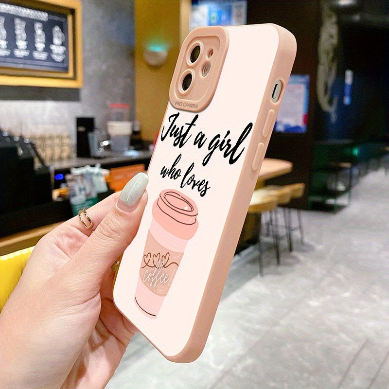 Tea With Milk Artistry - Durable Silicone Phone Case for IPhone 7/8/SE/X/XS/XR/11/12/13/14/15 Pro Max - Trendy Protective Cover with Eye-Catching Pattern