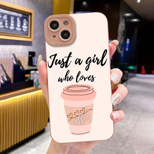 Tea With Milk Artistry - Durable Silicone Phone Case for IPhone 7/8/SE/X/XS/XR/11/12/13/14/15 Pro Max - Trendy Protective Cover with Eye-Catching Pattern