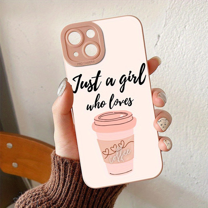 Tea With Milk Artistry - Durable Silicone Phone Case for IPhone 7/8/SE/X/XS/XR/11/12/13/14/15 Pro Max - Trendy Protective Cover with Eye-Catching Pattern