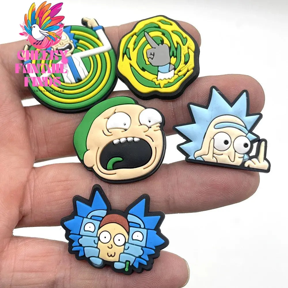 16Pcs/Set Funny Animation Shoe Charms Cartoon Shoes Accessories Decorations Buckle Fit Clog Sandal Wristband Kids Party Gifts - Cheeky Fantail Finds