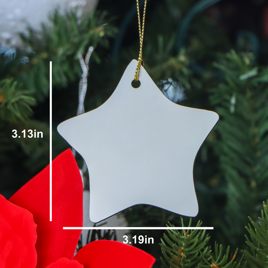 Vizsla Dog Dad's Funny Star Ornament Gifts from Men to Friends at Christmas - Image 2