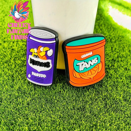 16pcs PVC Imitation Food Shoe Charms, Cute Snack & Beverage Designs, Playful Shoe Accessories Set Cheeky Fantail Finds