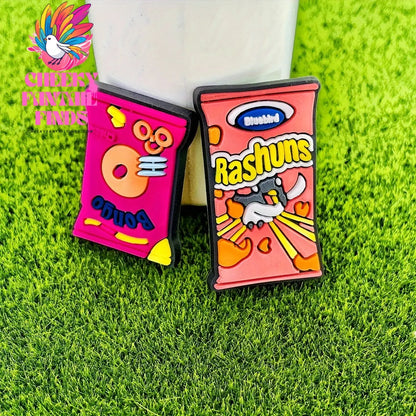 16pcs PVC Imitation Food Shoe Charms, Cute Snack & Beverage Designs, Playful Shoe Accessories Set Cheeky Fantail Finds
