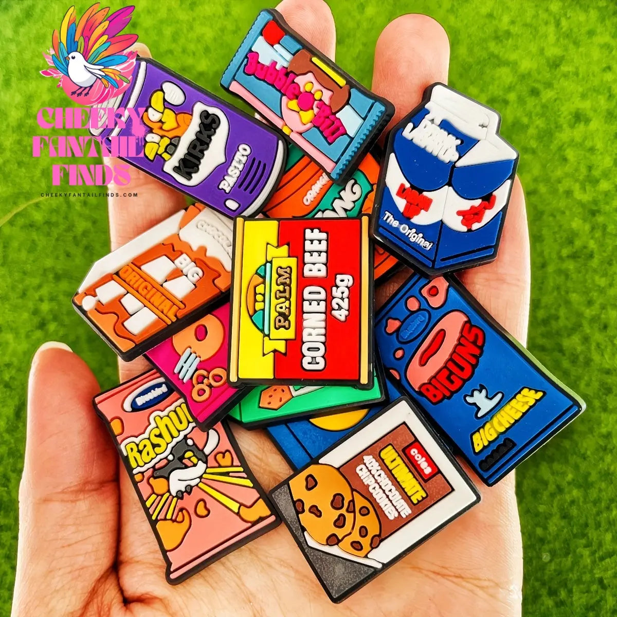16pcs PVC Imitation Food Shoe Charms, Cute Snack & Beverage Designs, Playful Shoe Accessories Set Cheeky Fantail Finds