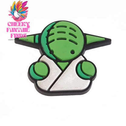 16styles Cute Yoda Shoe Charms Decor Accessory for Clogs Sandals Decorations Charms Decor PVC Accessories Cartoon Kids Gifts Cheeky Fantail Finds